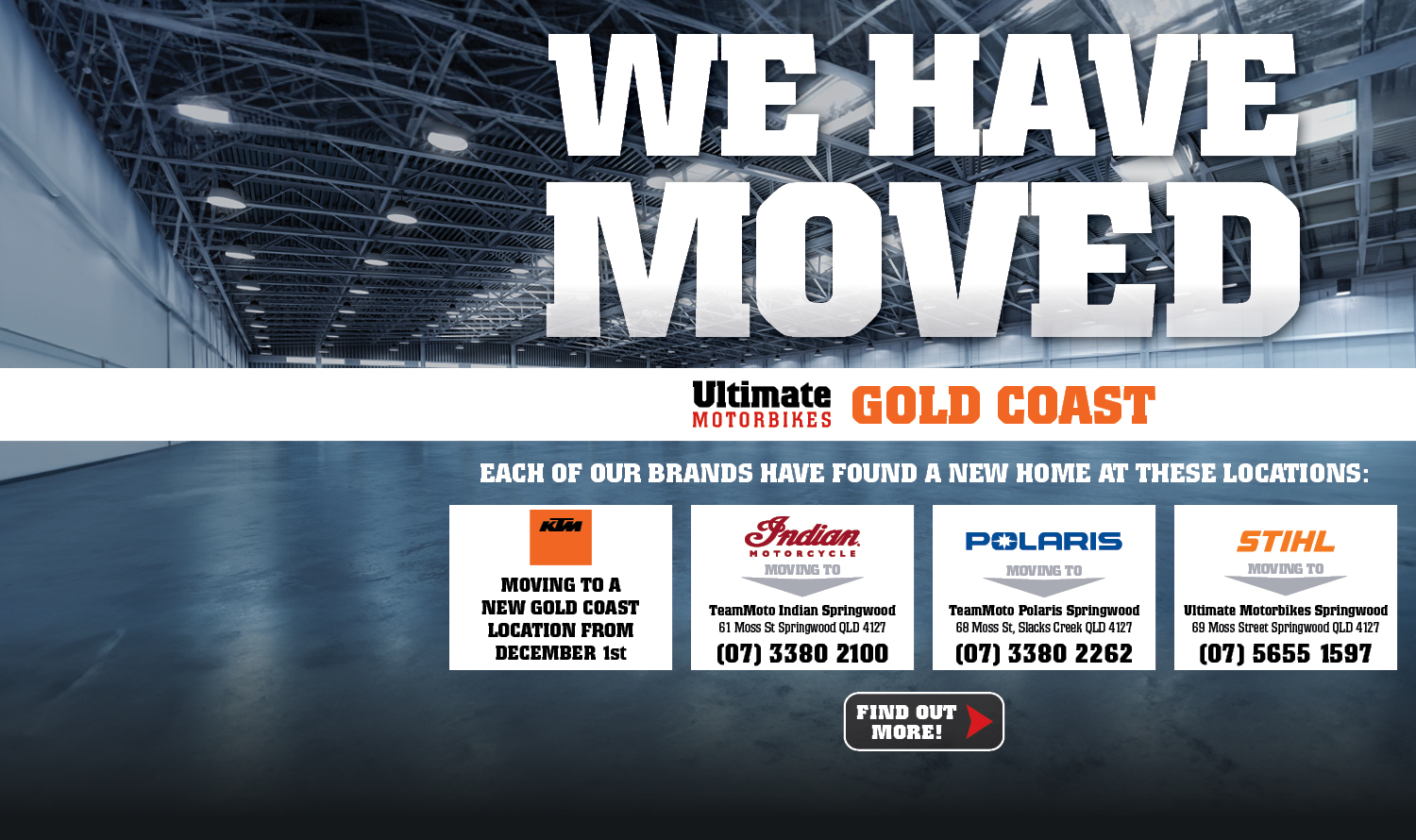 UM Gold Coast We have Moved