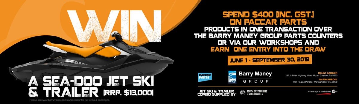WIN A Sea-Doo Jetski & Trailer at Barry Maney Group Large Image