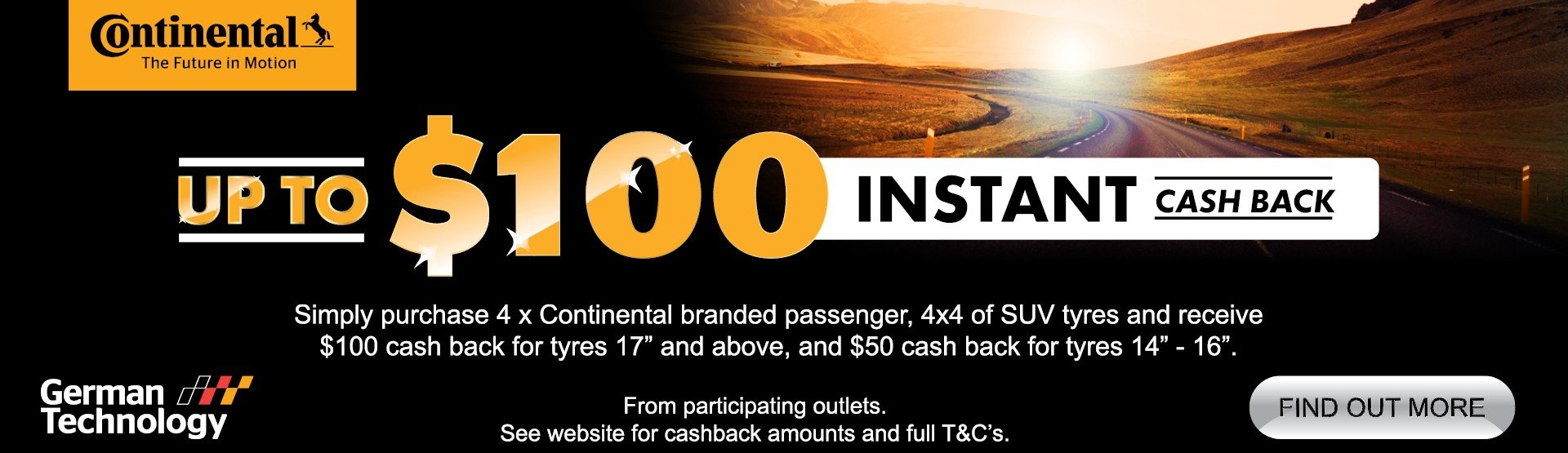 Continental tyre cashback