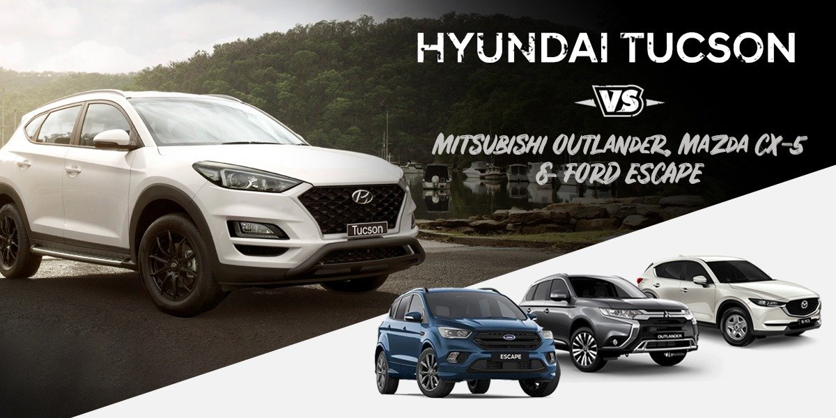 blog large image - <strong>Consider how well the Hyundai Tuscon stacks up next to Mitsubishi Outlander, Mazda CX-5 and Ford Escape</strong>