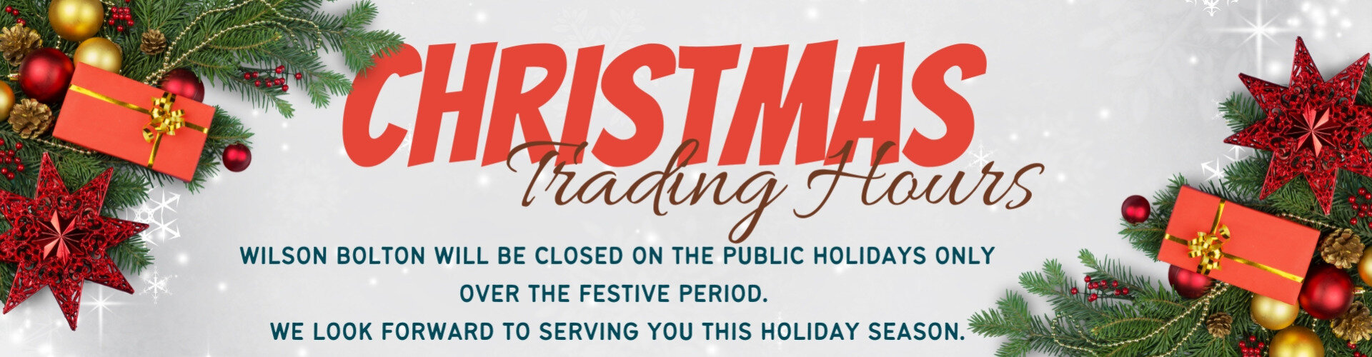 Xmas Trading Hours
