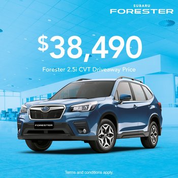 Forester 2.5i from $38,490 Small Image