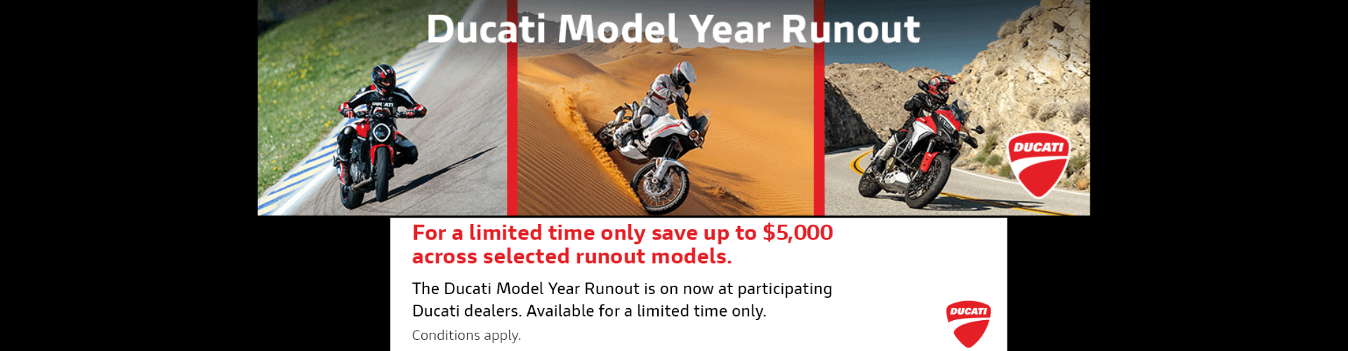 Ducati Model Year Runout