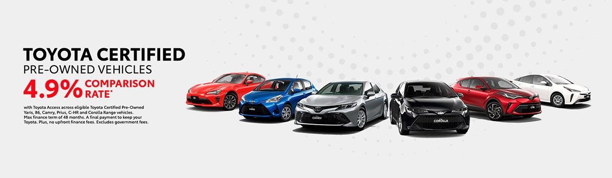Toyota Certified Pre-owned Vehicles 4.9% Offer Large Image