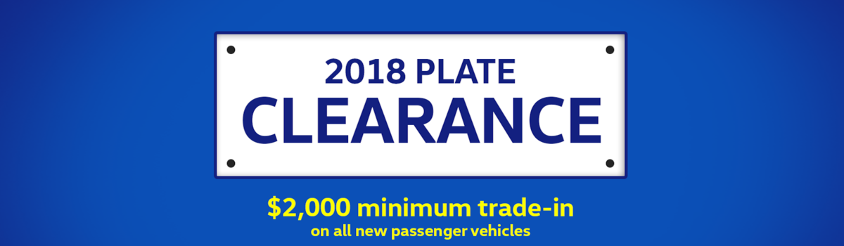 2018 PLATE CLEARANCE Large Image