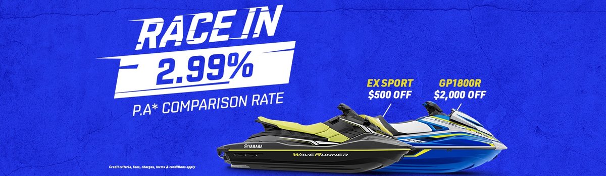 Yamaha's 2.99% P.A Comparison Rate Offer! Large Image