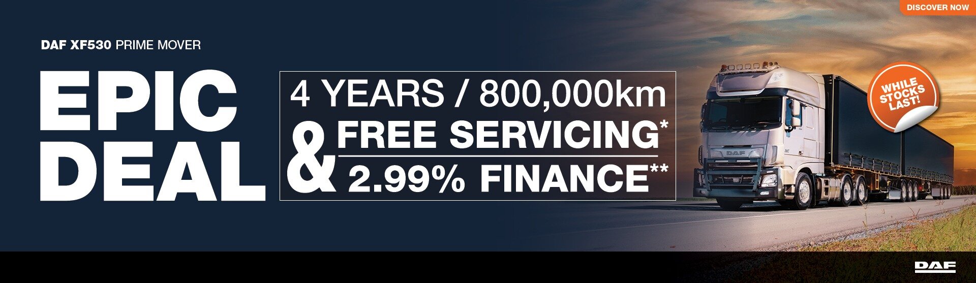 DAF XF530 Free Servicing
