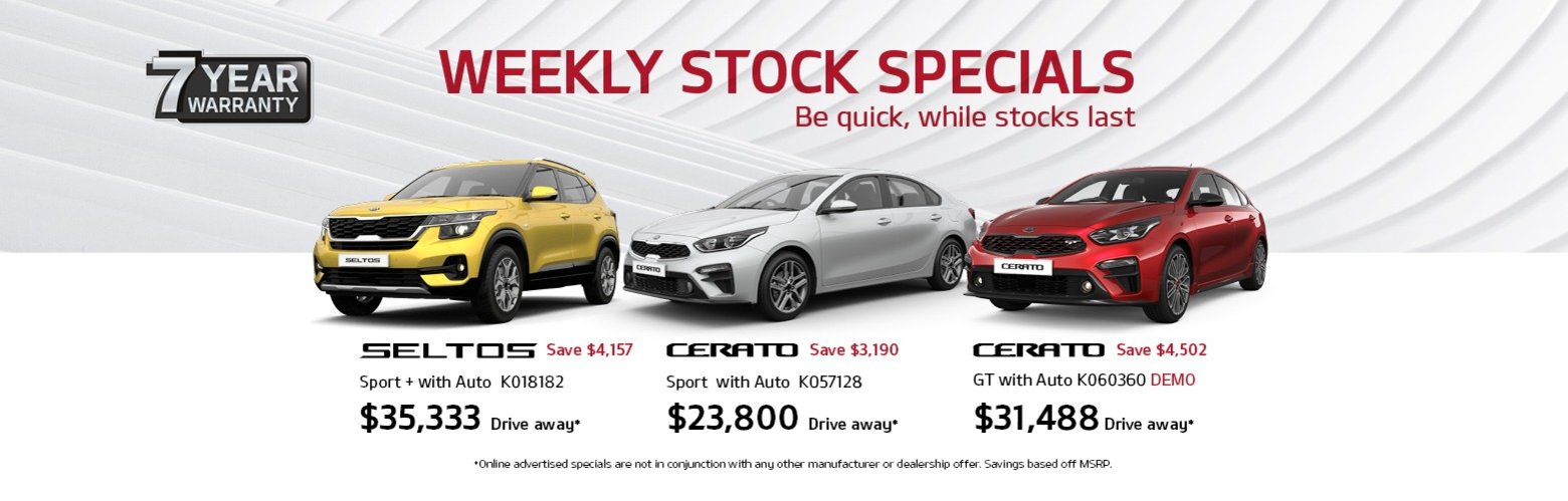 Maitland Kia Weekly Stock Specials