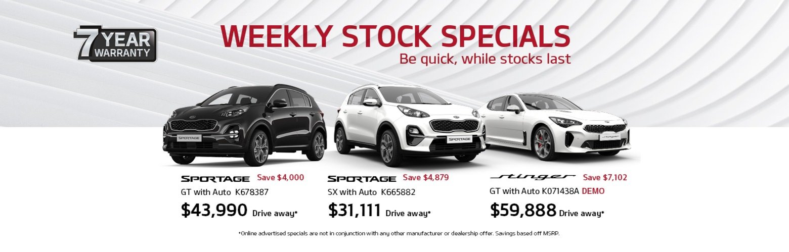 Maitland Kia Weekly Stock Specials