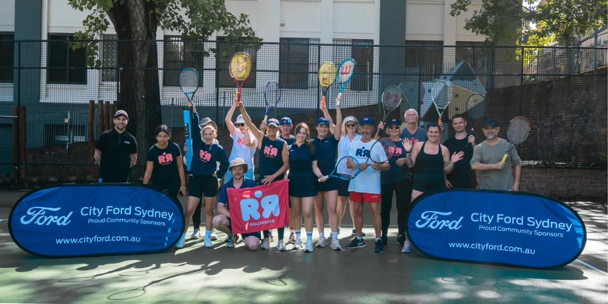 blog large image - Driving Change: How City Ford Sydney Is Supporting RALLY4EVER's Mission to Improve Mental Health Through Tennis