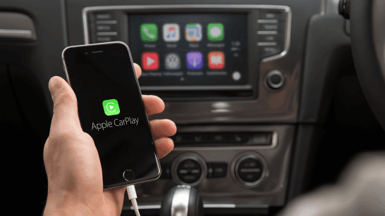 The apps from your phone in your car