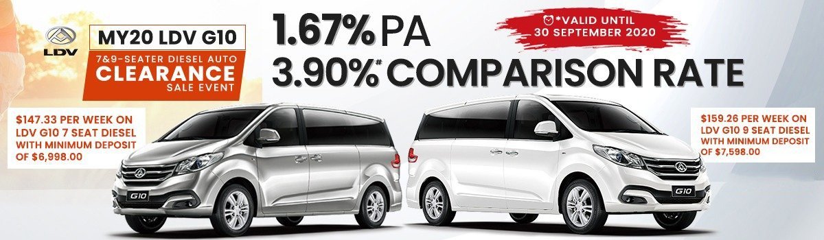 1.67% APR At 3.90% P.A.Comparison Rate Finance On New LDV G10 Large Image