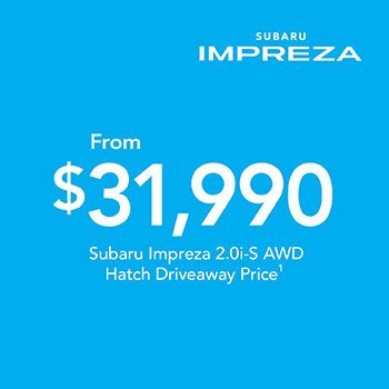 2019 Plate Clearance - Impreza 2.0i-S AWD Hatch Small Image