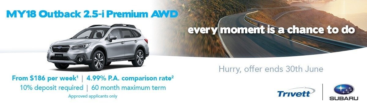 MY18 Outback Finance Offer Large Image