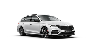 Skoda Octavia RS Wagon Moon White Metallic