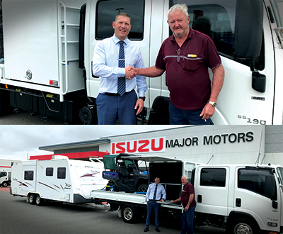Isuzu NPR set up to wander image