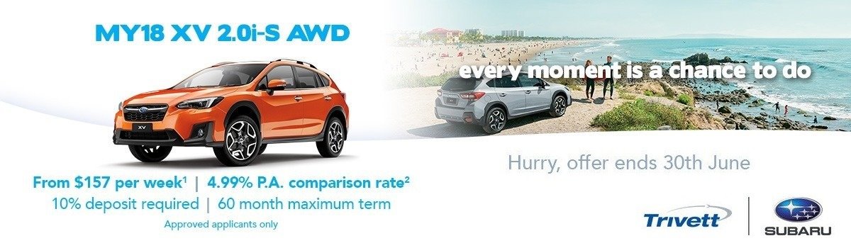 MY18 XV Finance Offer Large Image
