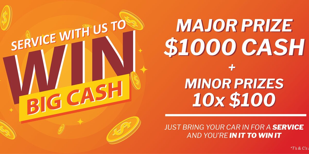 blog large image - Service with us for your chance to win big cash