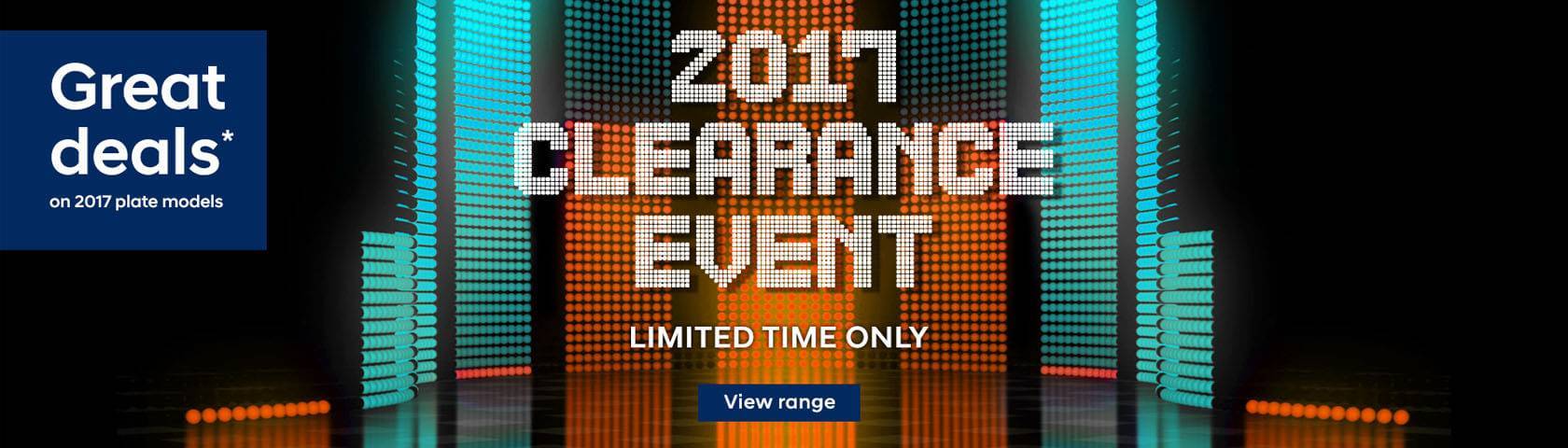 Hyundai 2017 Clearance Event