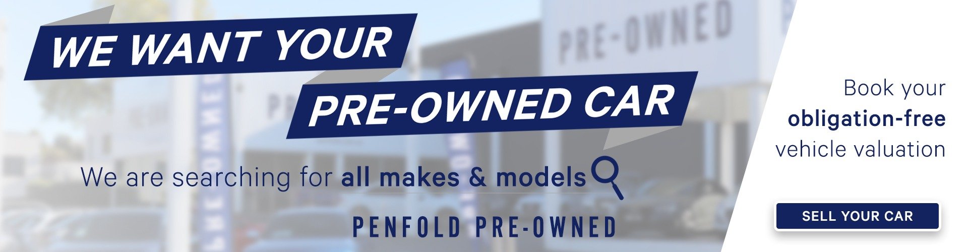 We want your pre-owned car