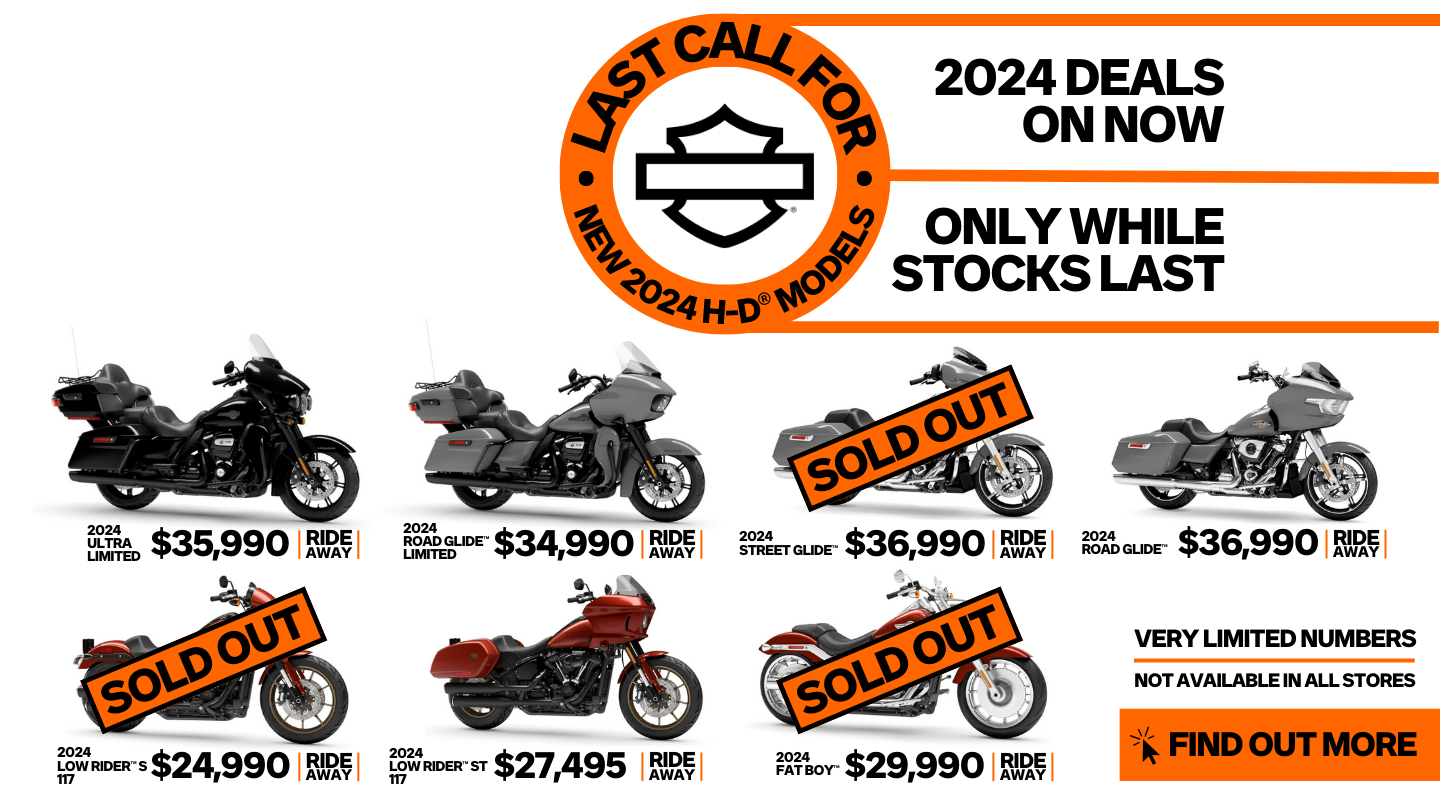 Last Call Deals For New 2024 H-D Models