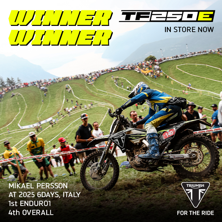 Triumph makes historic 6Days Enduro debut