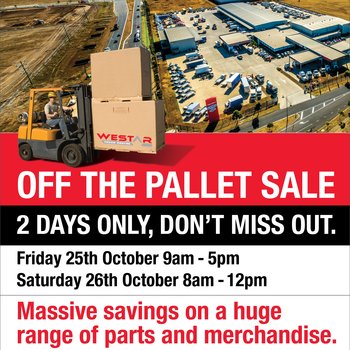 Westar Off the Pallet Sale - 2 Days Only Small Image