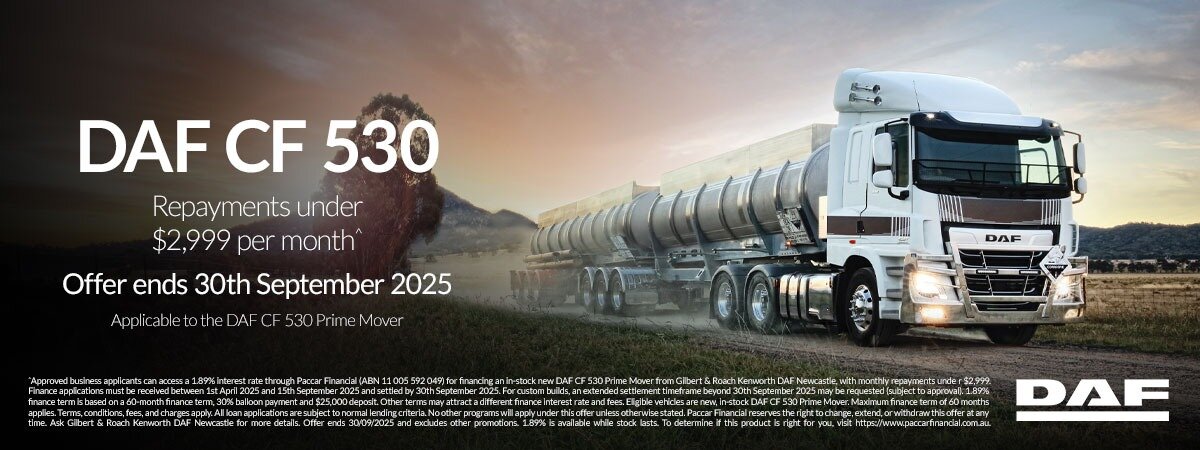 Drive Away in an eligible DAF CF 530 for Under $2,999 per month^ – purchase by 15th September with delivery by 30th September 2025 Large Image