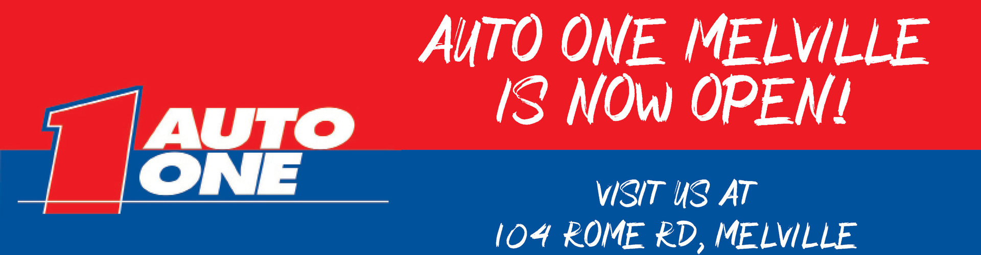 Auto One Melville Opening 14 December Banner