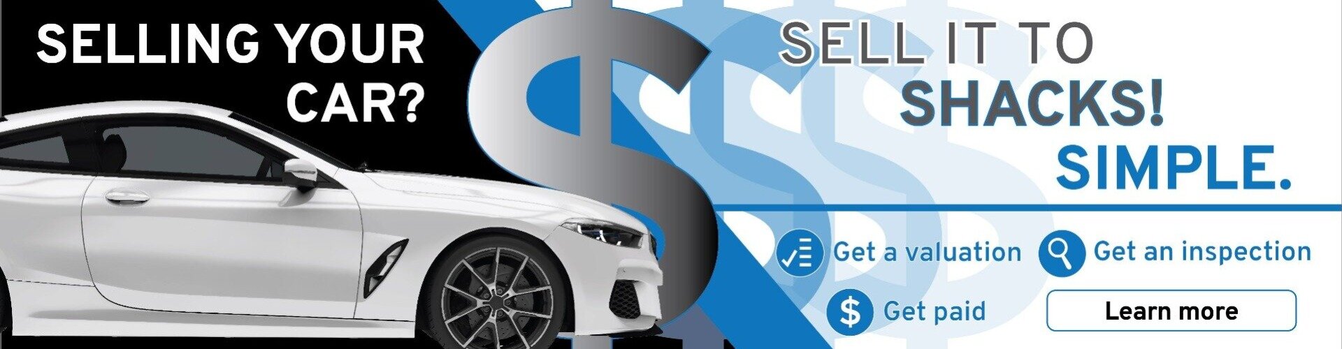 Sell your Car with Shacks - learn more