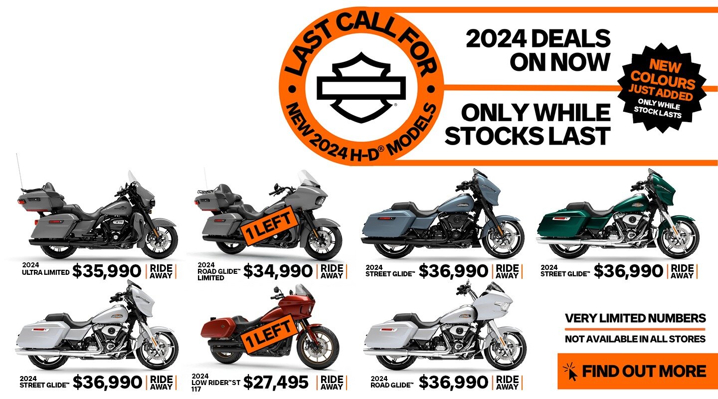 Last Call Deals For New 2024 H-D Models