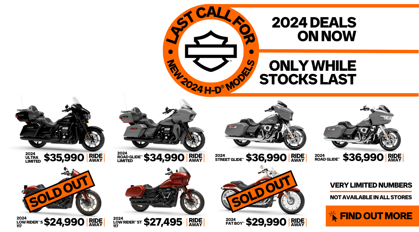 Last Call Deals For New 2024 H-D Models