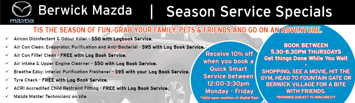 Berwick Mazda's Summer & Autumn Service Deals Large Image