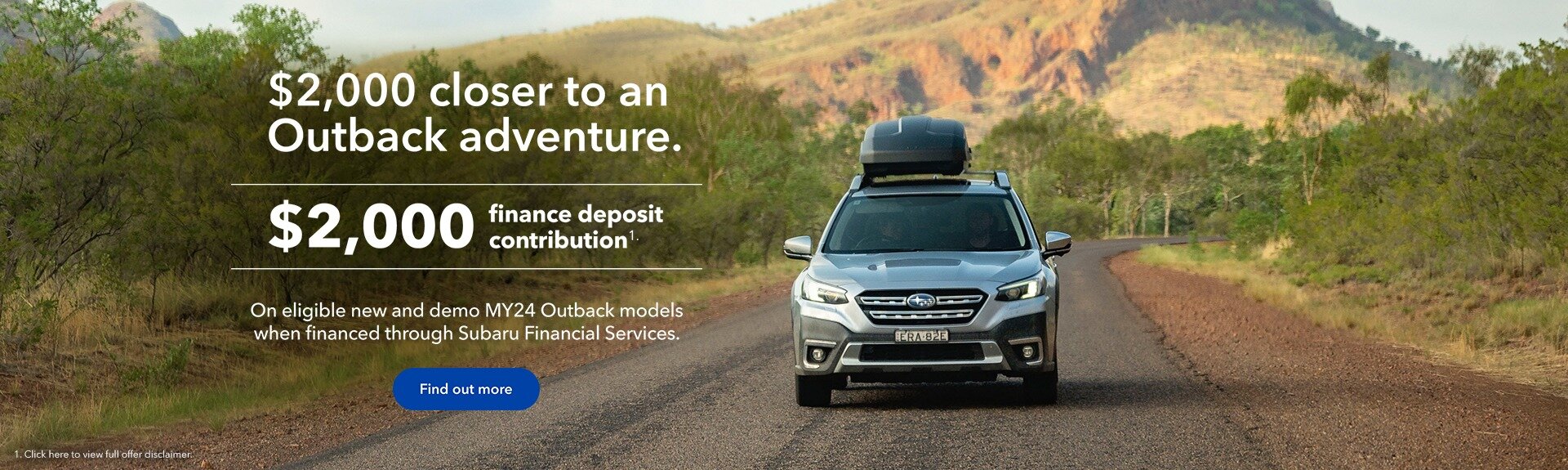 $2000 Closer to an Outback adventure