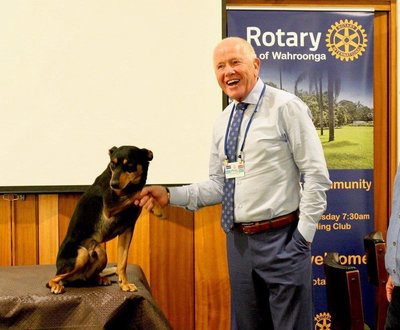 Boof shaving hands with Phil McCarroll image