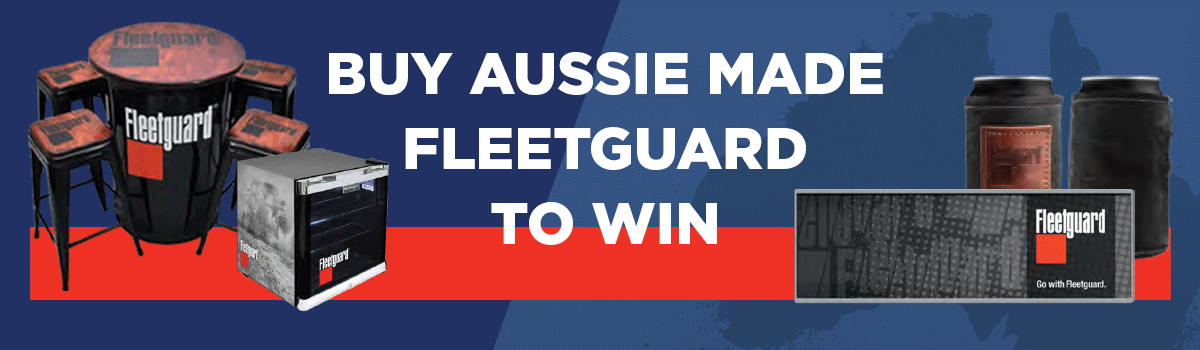 Buy Aussie made Fleetguard products for your chance to win great prizes! Large Image