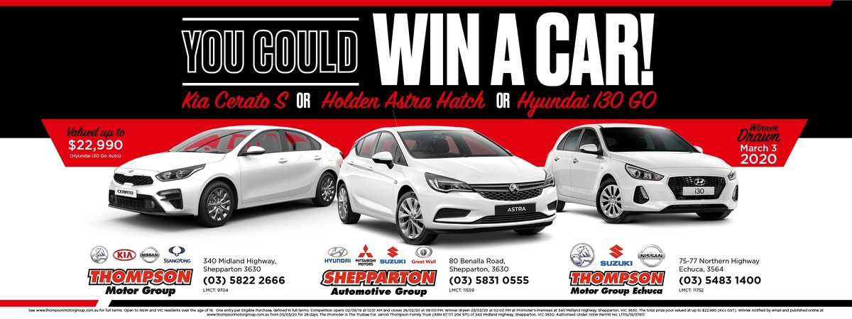 Win A Car at Thompsons