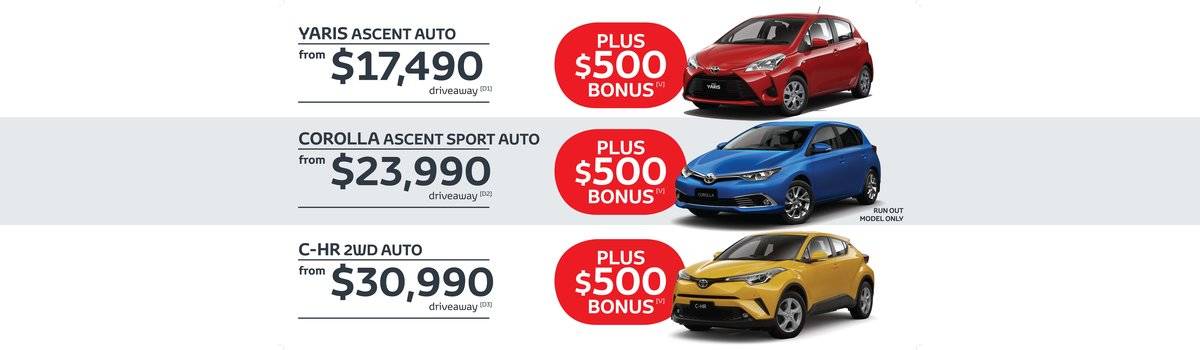 Waverley Toyota's Great Value, still feeling it sale on Yaris, Corolla and C-HR Large Image