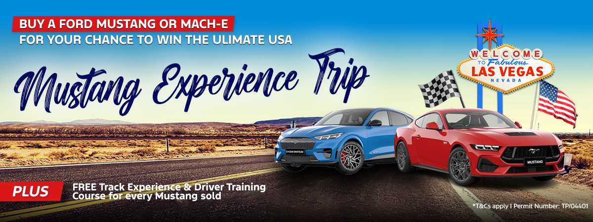 Buy a Mustang. Go in the Draw to Win The Ultimate Mustang Experience in the USA! Large Image