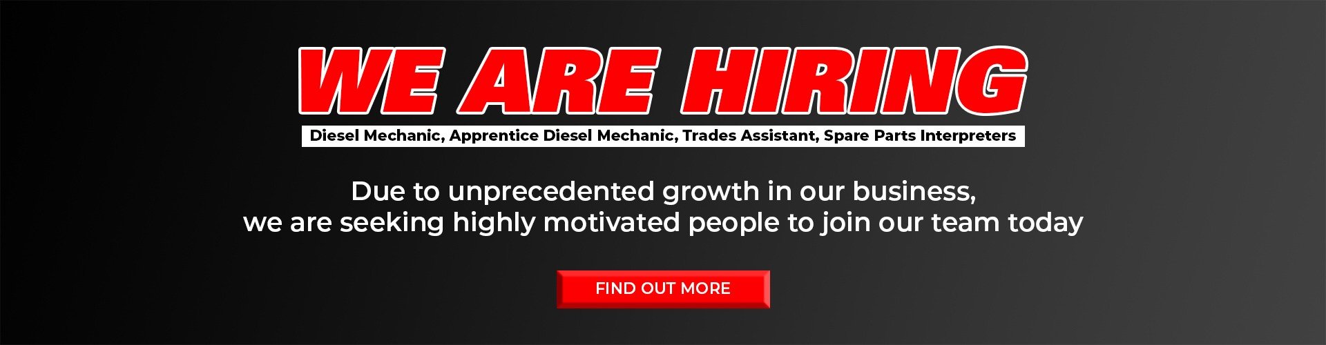 Broken Hill Truck Centre | We are Hiring