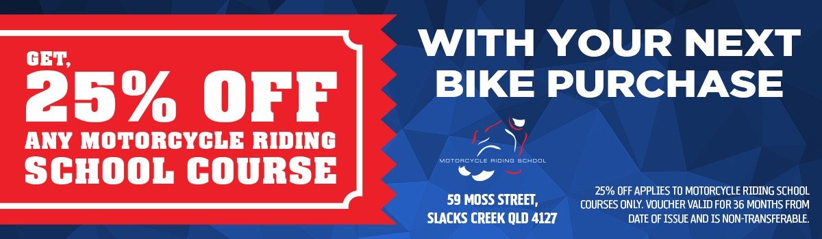 25% off ANY Motorcycle Riding School Course Large Image