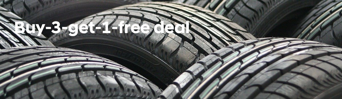 Buy 3 tyres, get one free Large Image