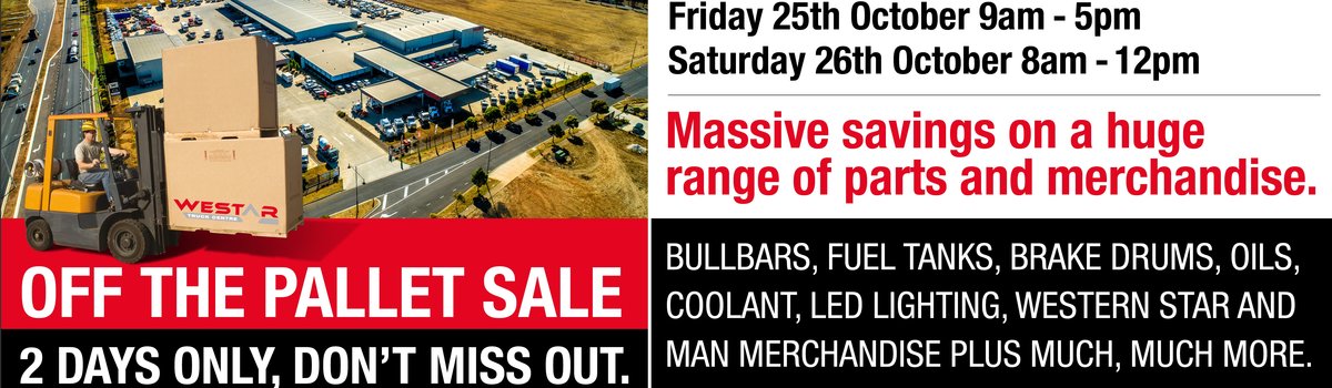 Westar Off the Pallet Sale - 2 Days Only Large Image