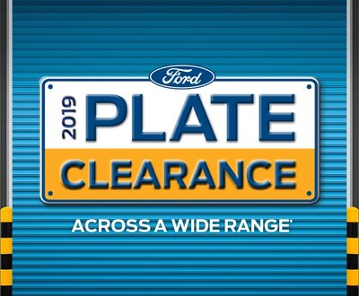 2019 Plate Clearance image