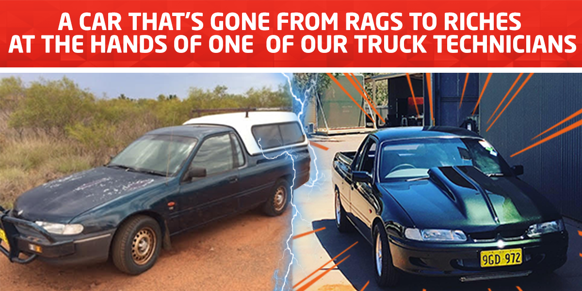 blog large image - A car that’s gone from rags to riches at the hands of one of our truck technicians