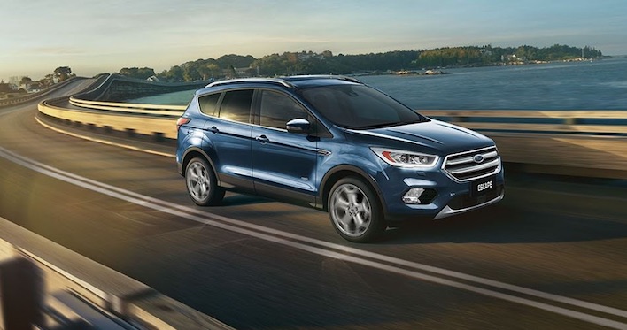 Blue Escape On Road