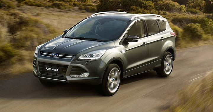 Left Side Of Gray Ford Kuga