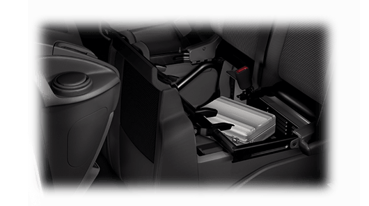 Fold Out Table and Under-seat Stowage