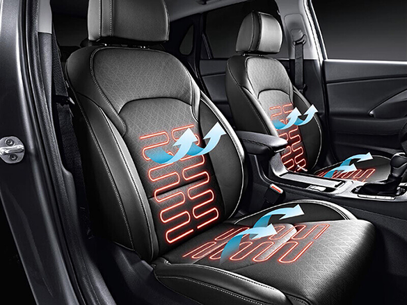 Heated and ventilated front seats.