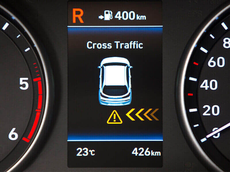 Rear Cross-Traffic Collision Warning (RCCW).